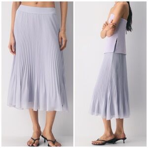 Wilfred Twirl Pleated Chiffon Skirt